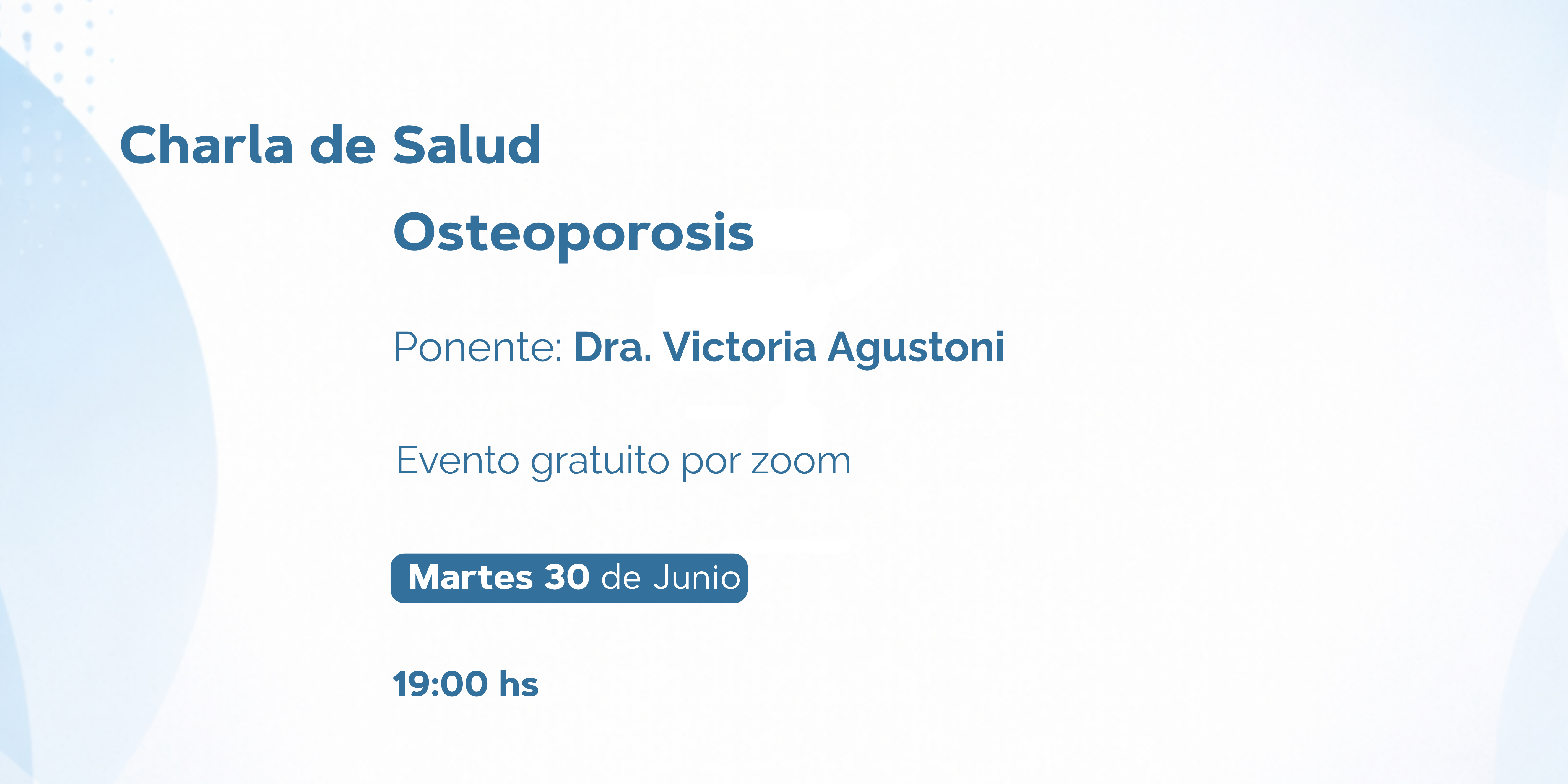 3° Charla de Salud - Osteoporosis
